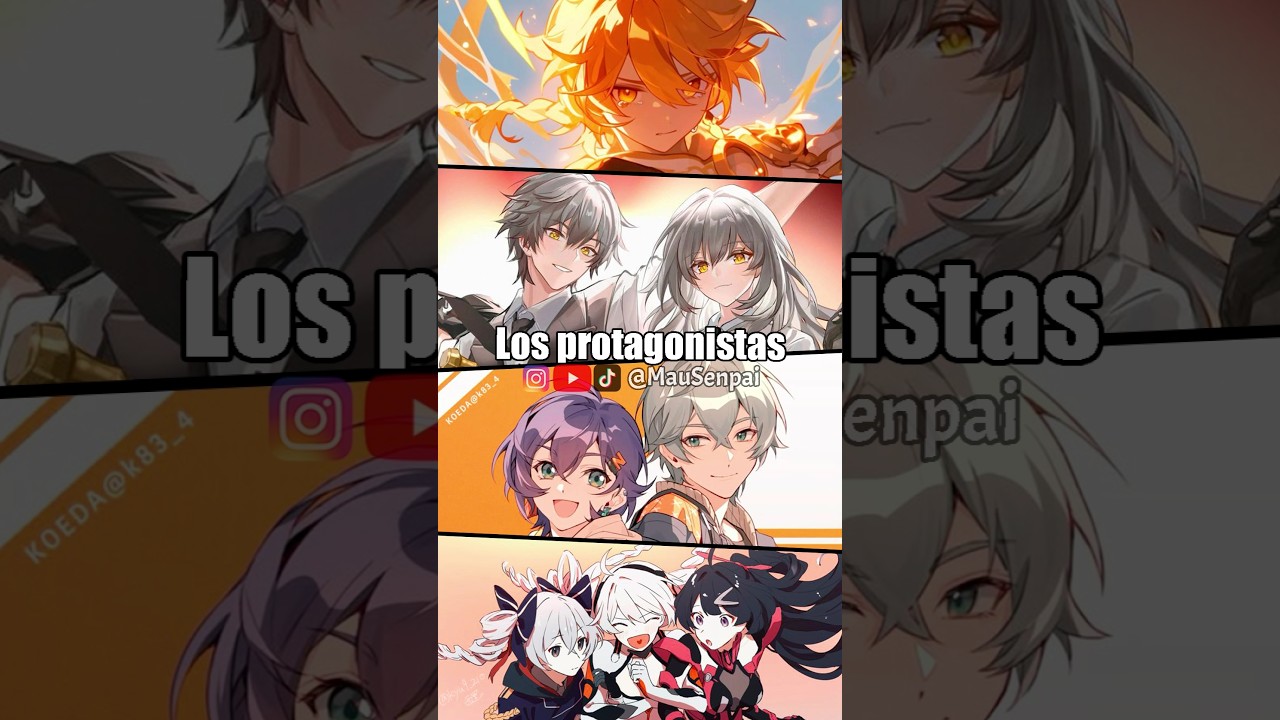 Los protagonistas de Hoyoverse #shortvideo #genshinimpact #honkai #zenleszonezero #gaming