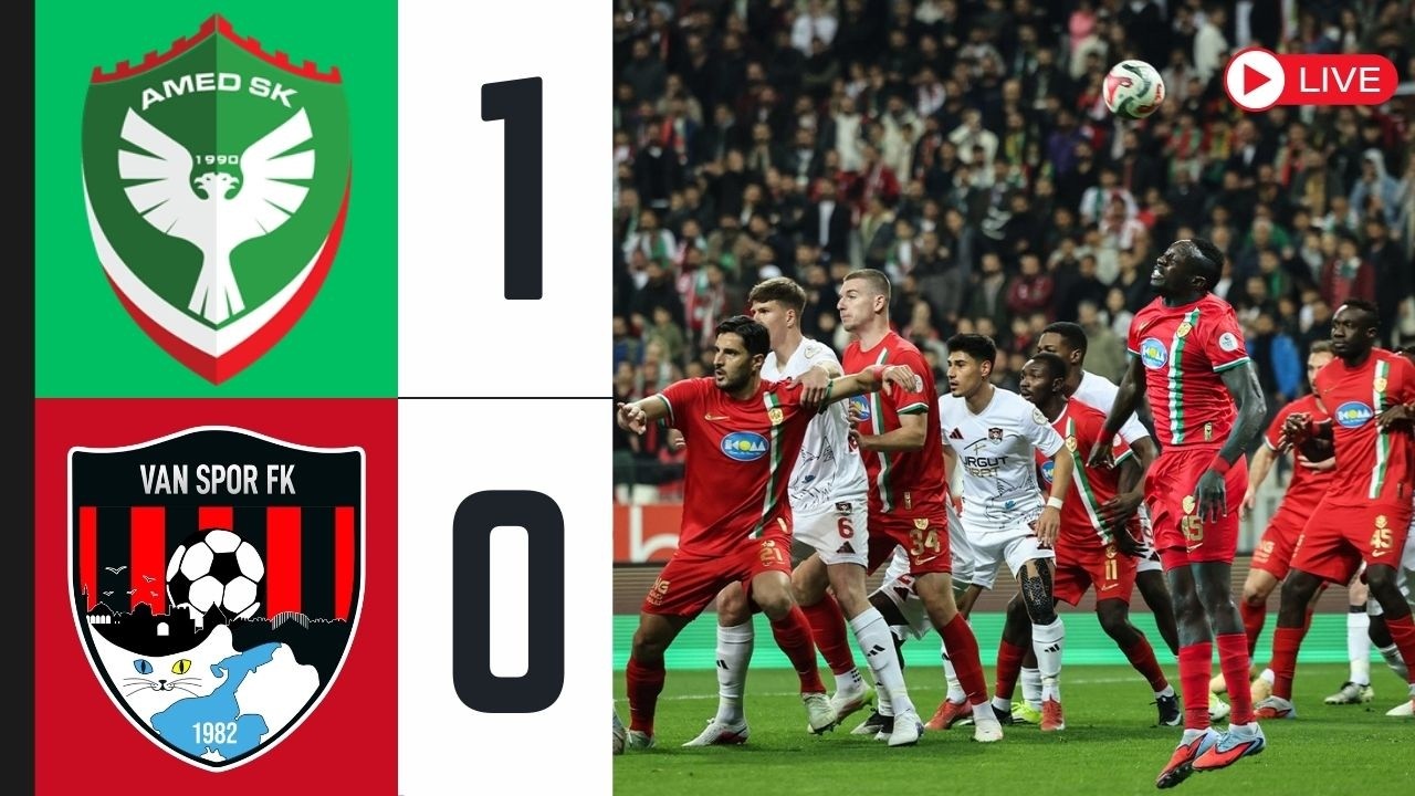 AMEDSPOR 1-0 VANSPOR / MAÇ SONU CANLI
