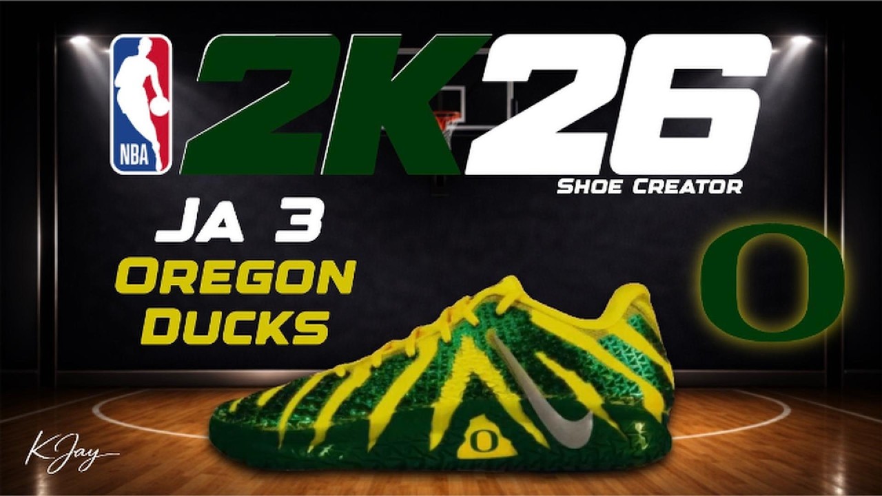 CRAZY Ja 3 Oregon Ducks Tutorial 🏀 (NBA 2K26 Shoe Creator)