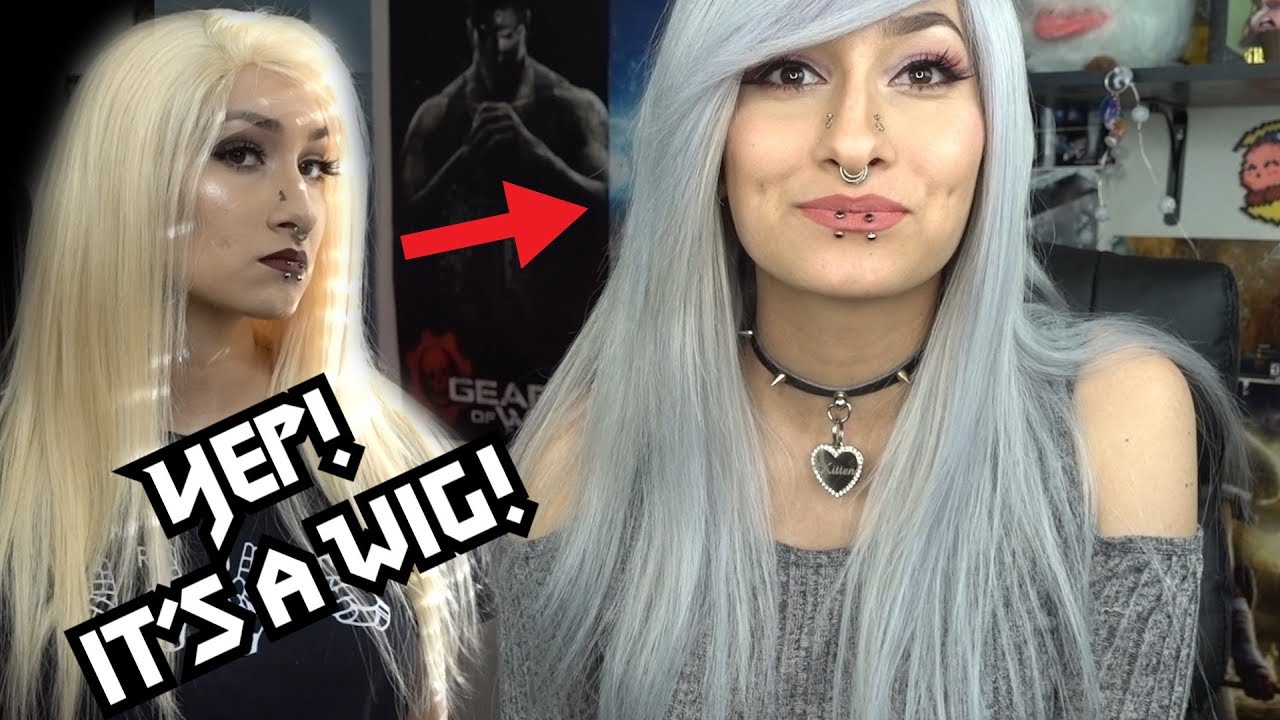 TRANSFORMING THIS WIG FROM BLONDE TO SILVER!!