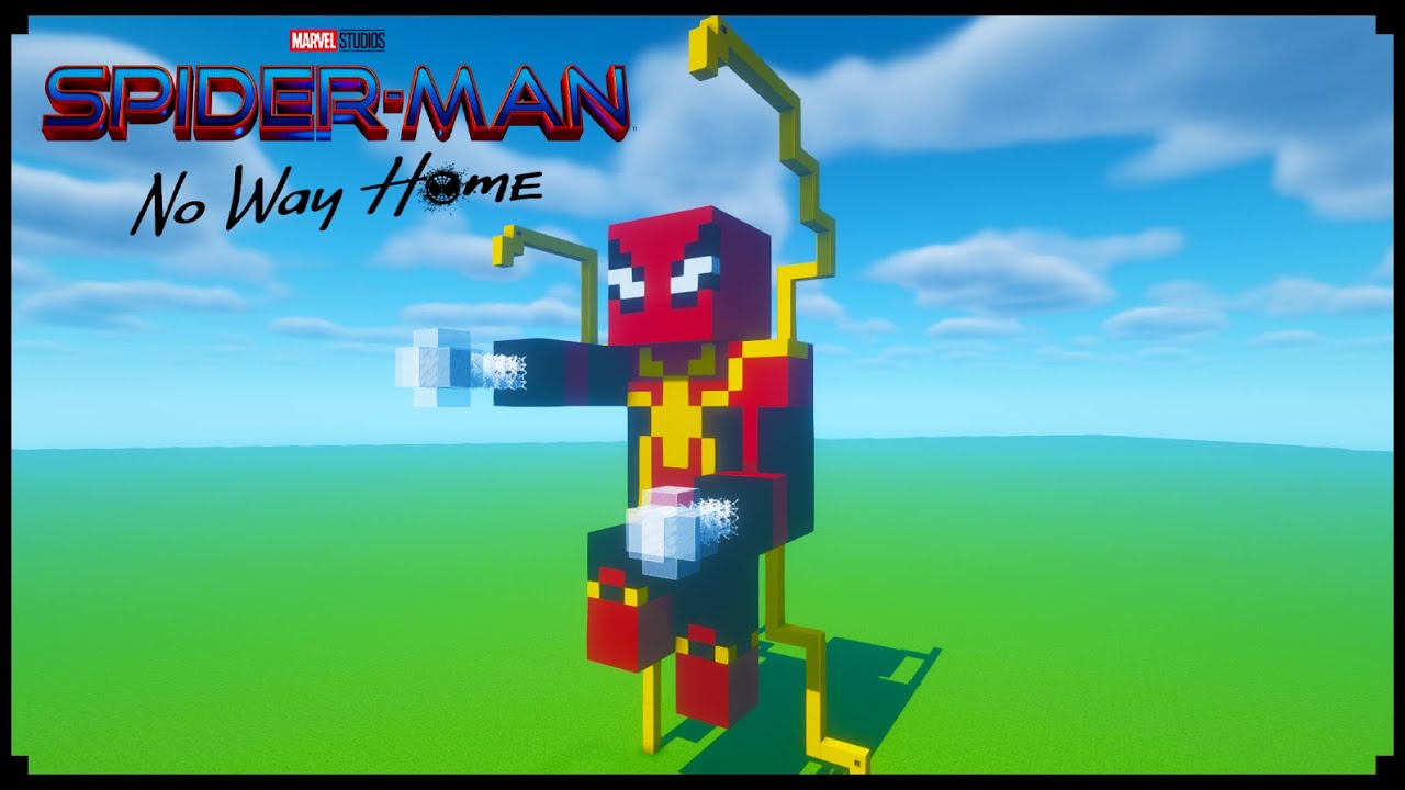 Minecraft Tutorial: How To Make A Spiderman Statue 