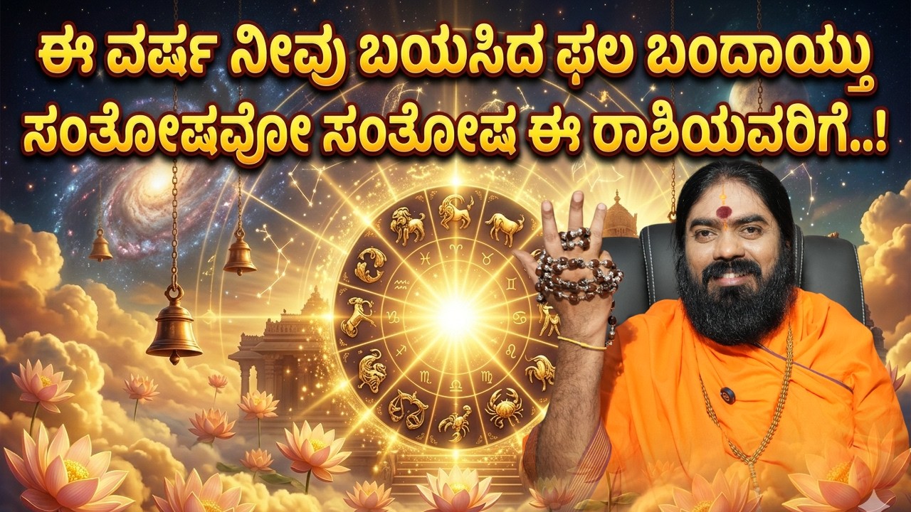 ಈ ವರ್ಷ ನೀವು ಬಯಸಿದ ಫಲ ಬಂದಾಯ್ತು ಸಂತೋಷವೋ ಸಂತೋಷ ಈ ರಾಶಿಯವರಿಗೆ..! #vishnudattaguruji #navashakthipeetam