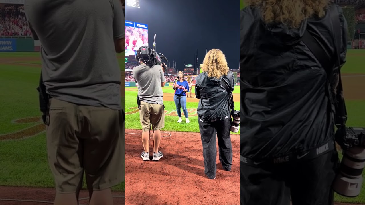 Nina Mielcarz National Anthem-Philadelphia Phillies Playoff Game 10/4/23