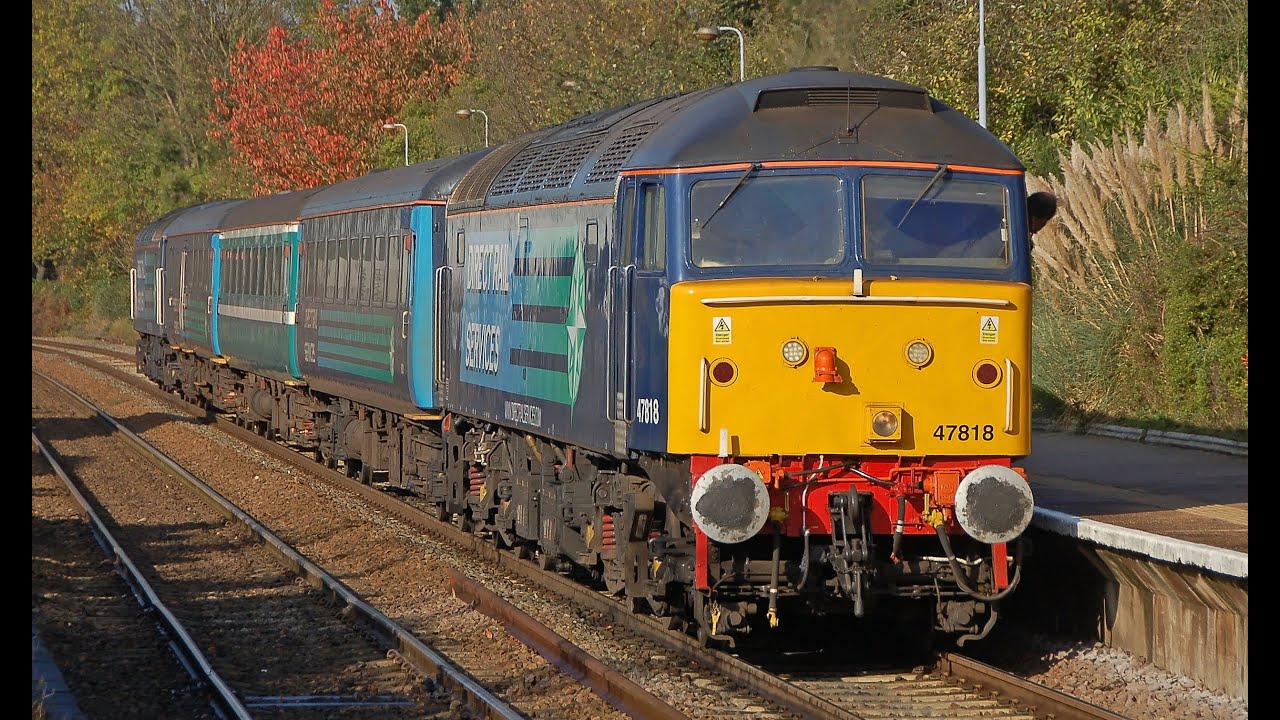 DRS 47818+47828 Greater Anglia Short Set (+ Anglia coach)