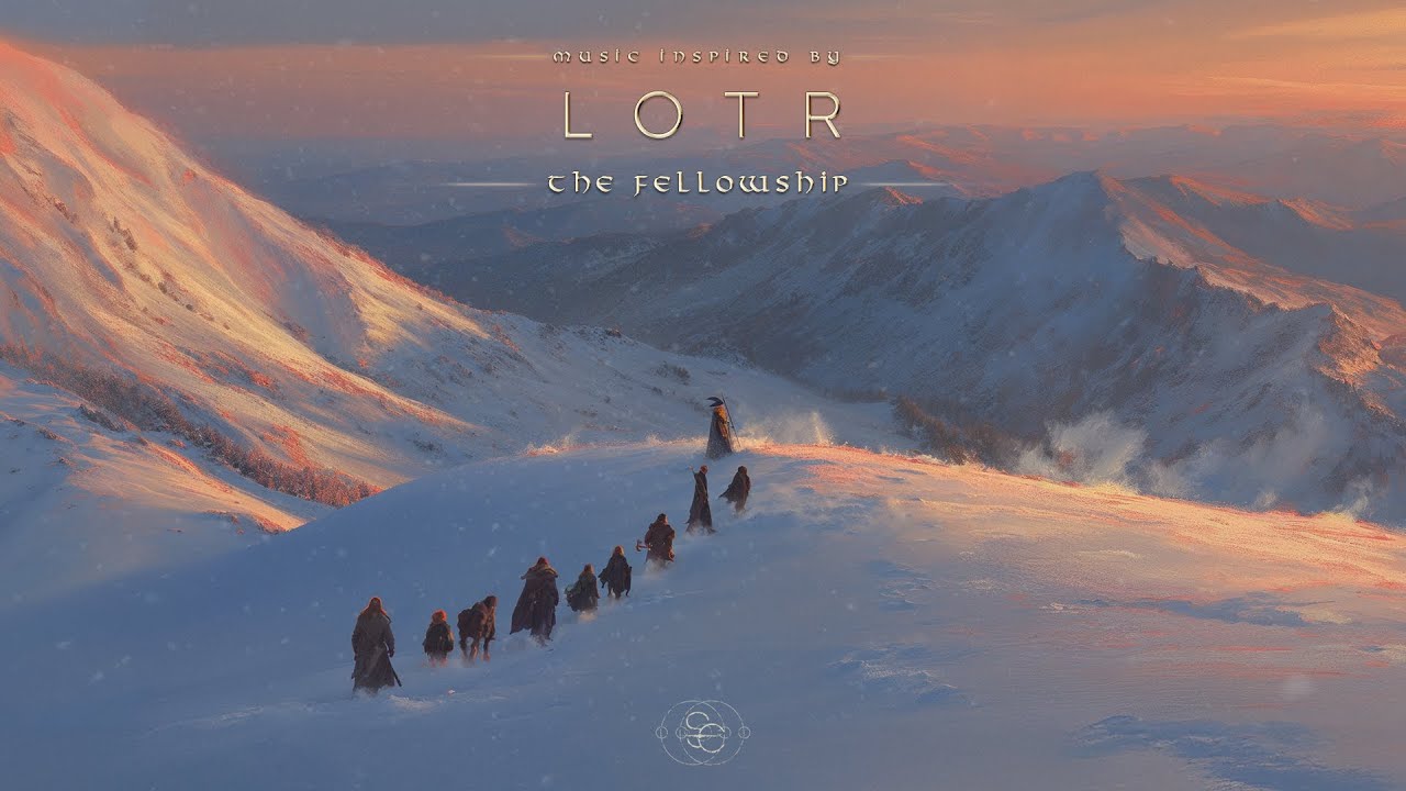 The Fellowship - An Epic Winter Journey | LOTR Ambient Music