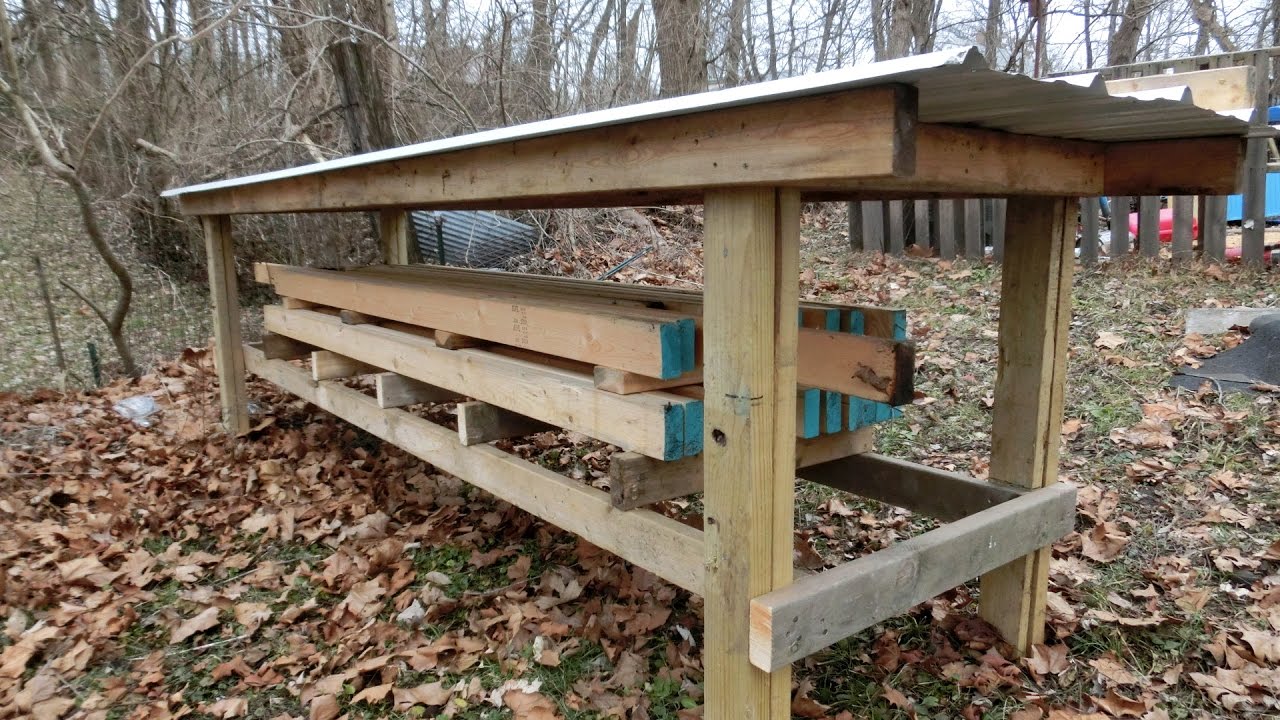 Building a Lumber Rack for Organizing Wood