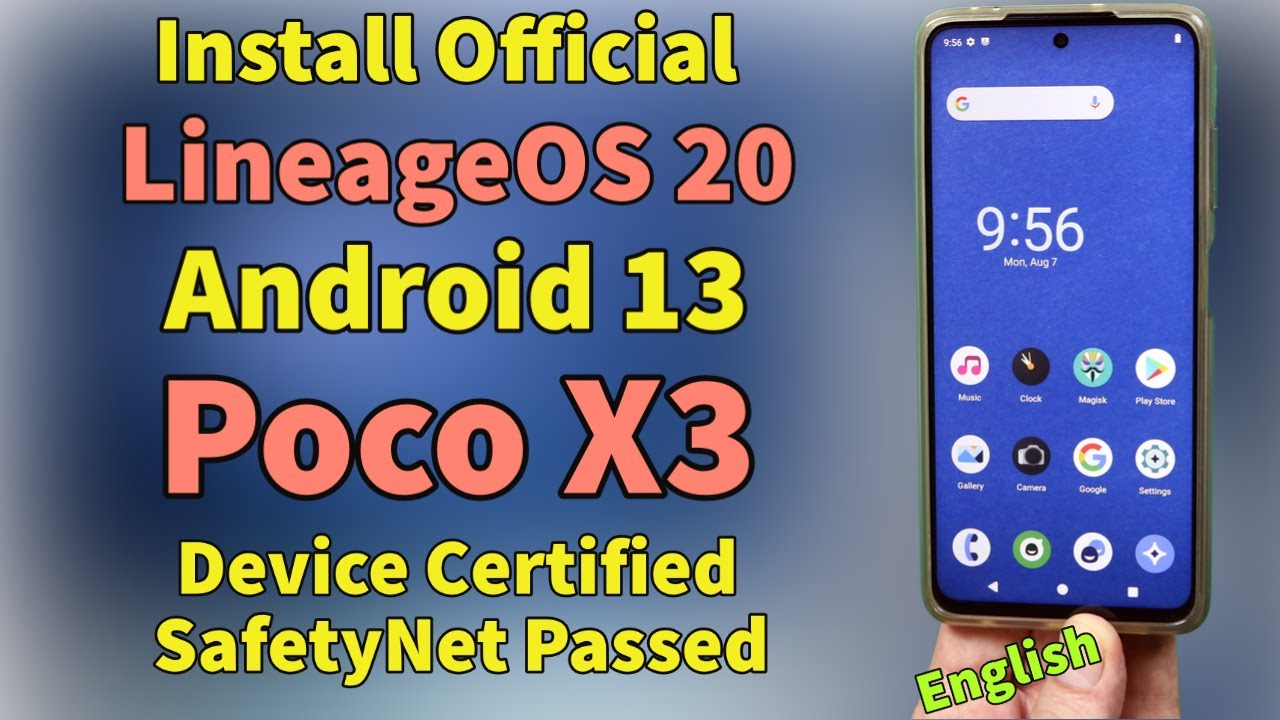 Установка LineageOS 20 Android 13 на Poco X3 Best Speedy ROM на английском языке