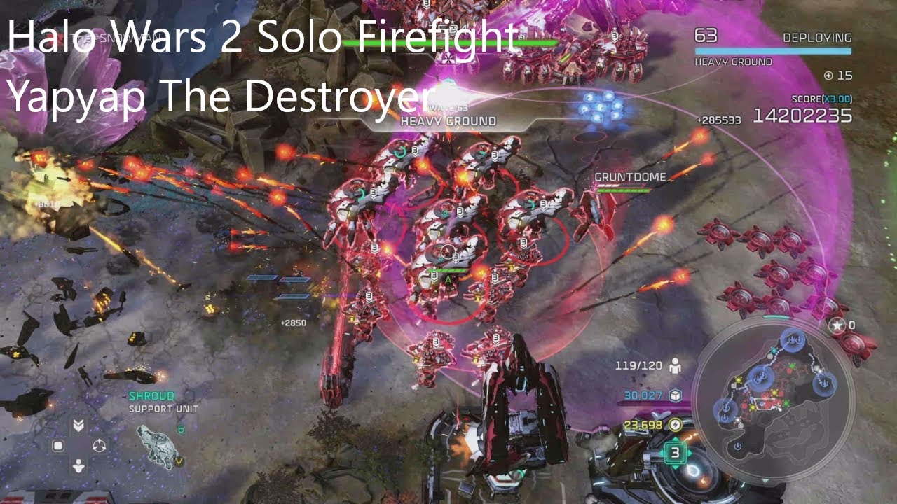 Halo Wars 2 Firefight Solo Wave 100 Yapyap The Destroyer