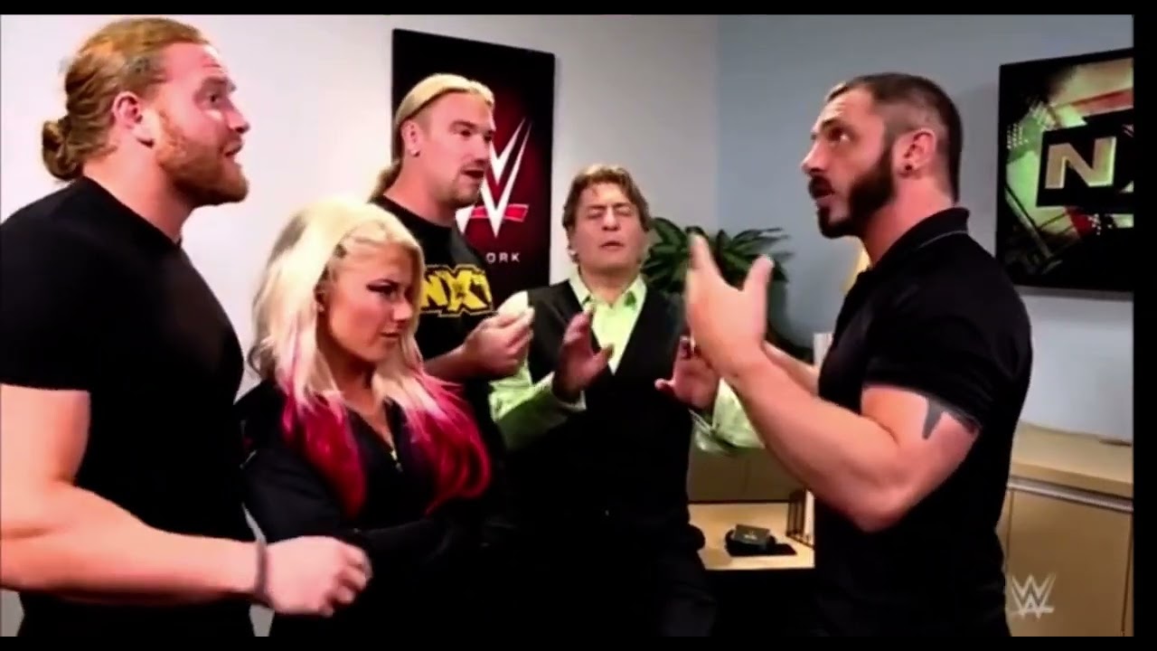 Alexa Bliss Blake and Murphy Backstage segment with William Regal and Austin Aries