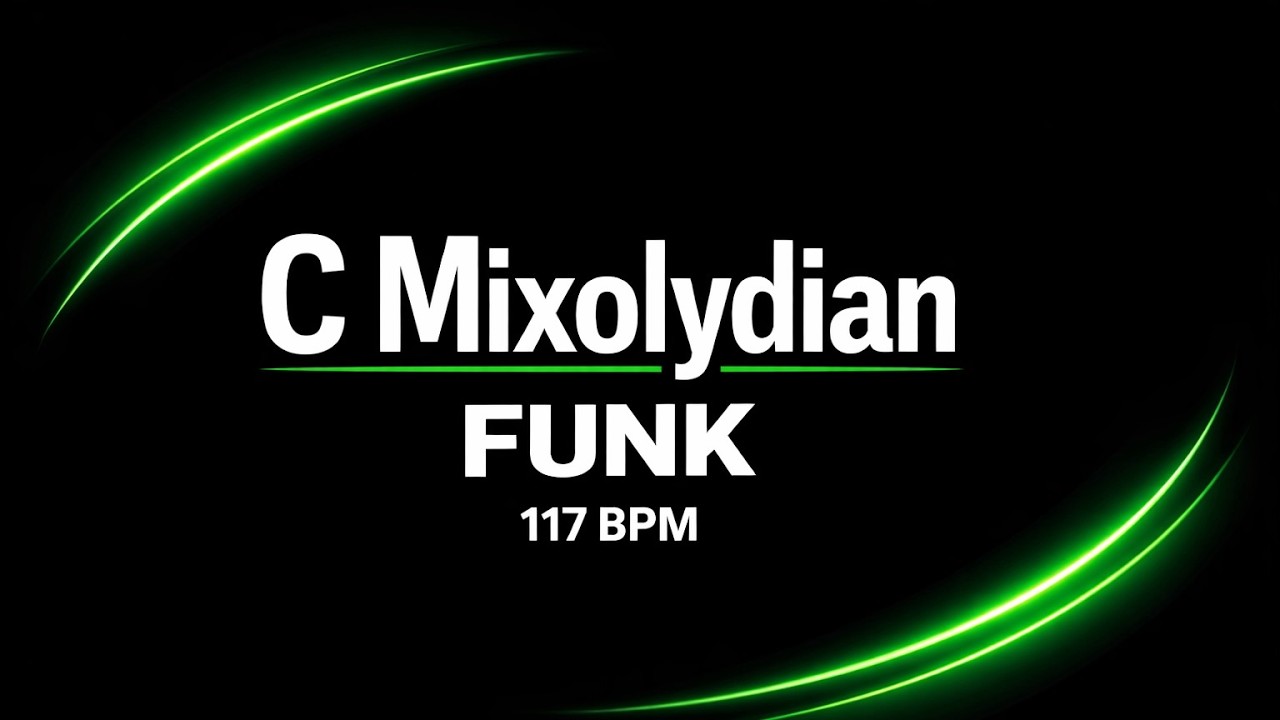 C Mixolydian Funk Backing Track | 117 BPM