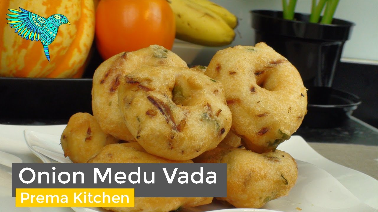 Onion Medu Vada, Ulli Minapa Garelu, Vengaya MedhuVadai, Ulli Vada