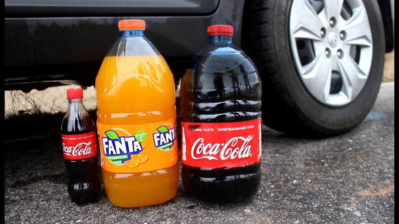 EXPERIMENT: CAR VS BIG COCA COLA
