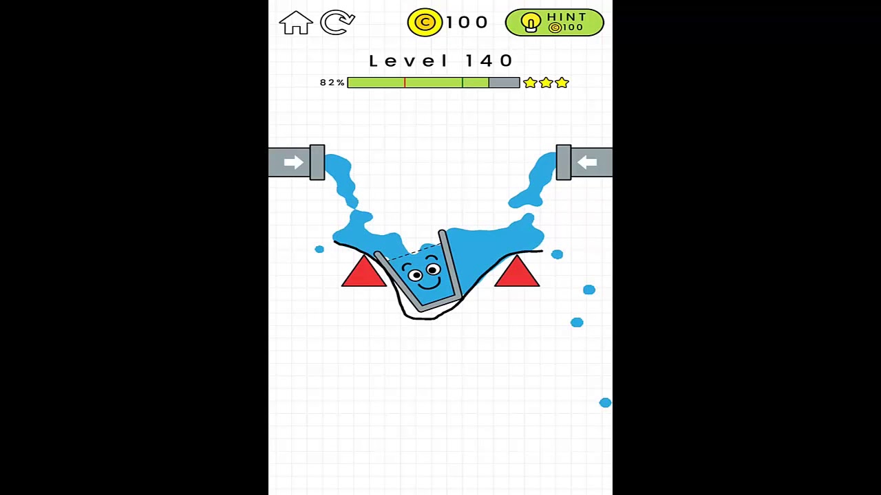 Happy Glass Level 140. 3 Stars Walkthrough