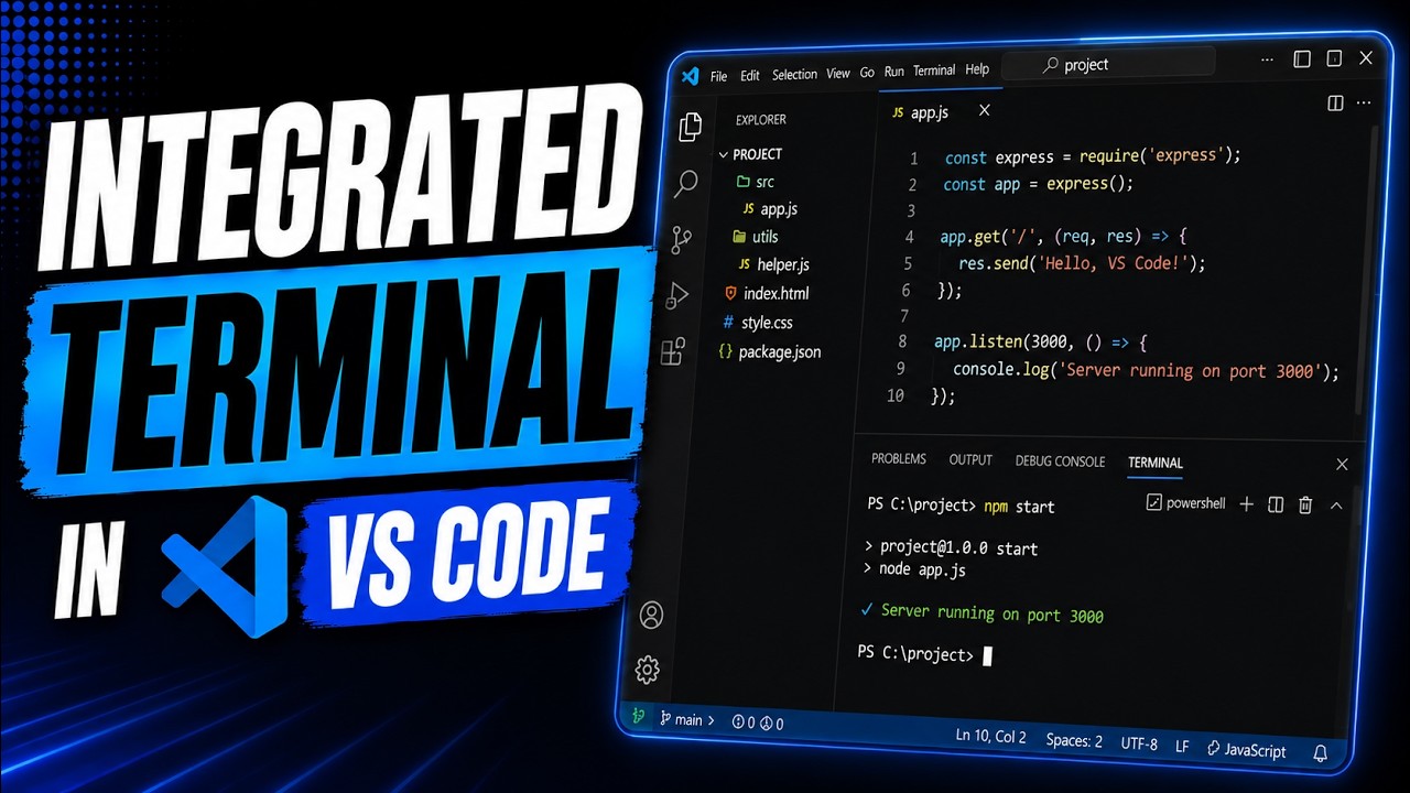 Как использовать встроенный терминал в VS Code (Visual Studio Code): полное руководство.