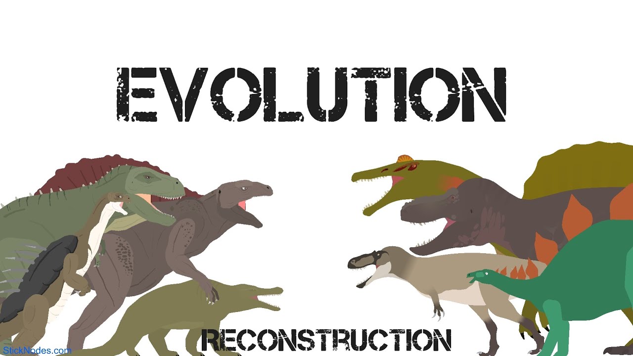 Evolution Of Dinosaur Reconstruction - Sticknodes Animation