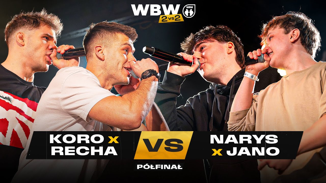 KORO/RECHA 🆚 NARYS/JANO 🎤 WBW 2vs2 Freestyle Bitwa Dwójek 2025 (Półfinał)