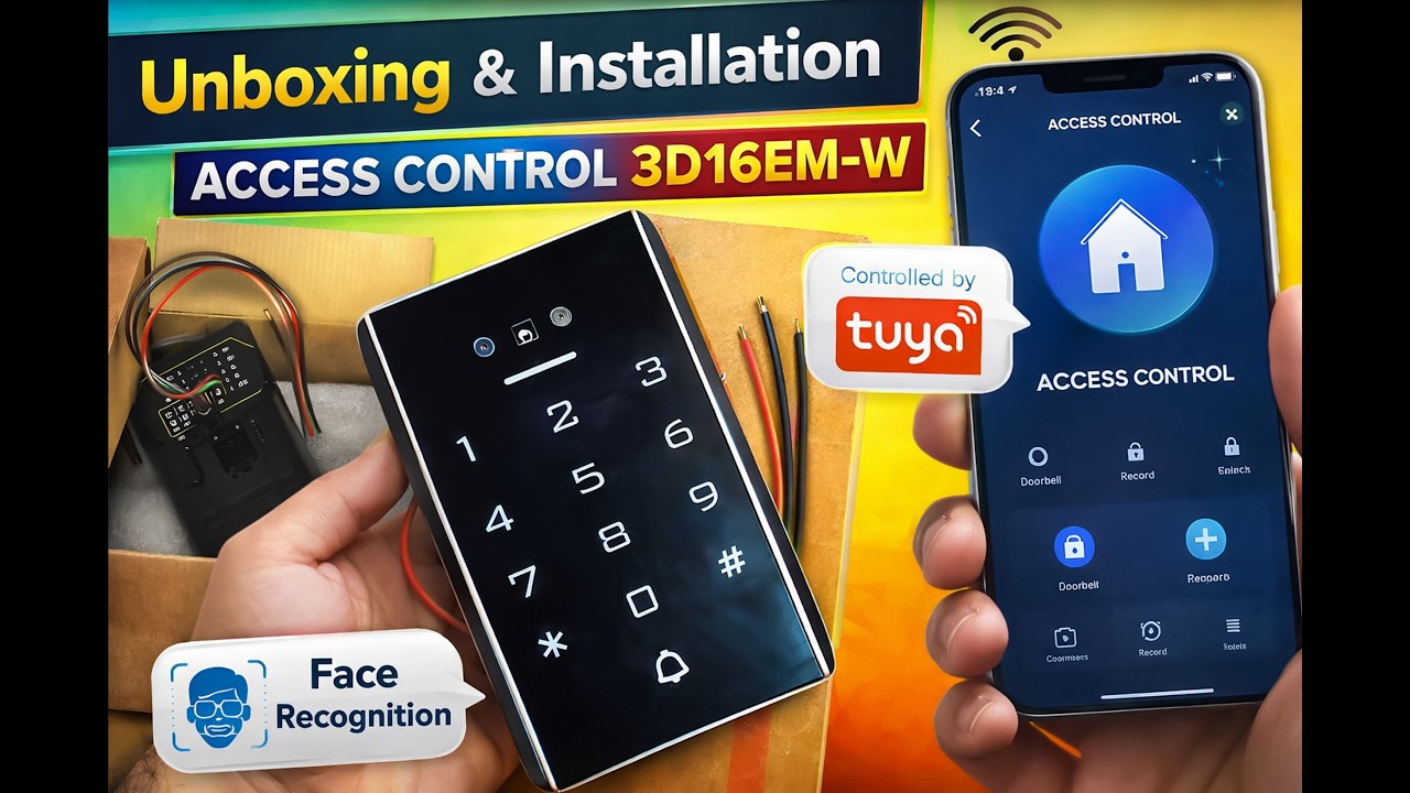 FACE RECOGNITION Access Control Standalone 3D16EM-W with Tuya (Deluks Distribution)