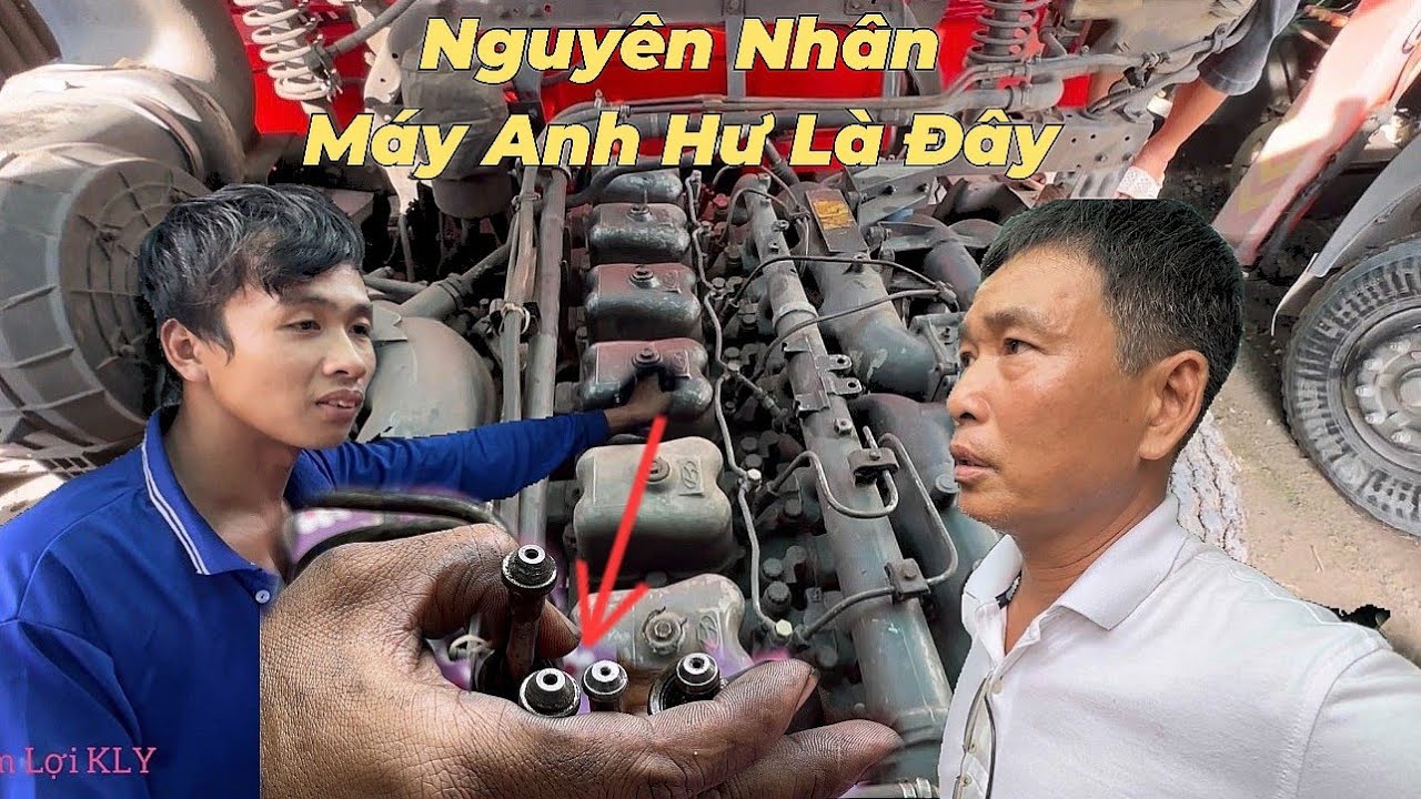 Lộc sửa xe cẩu máy HYUNDAI 6D24 Và cho chủ xe biết nguyên nhân máy chạy không nổi.