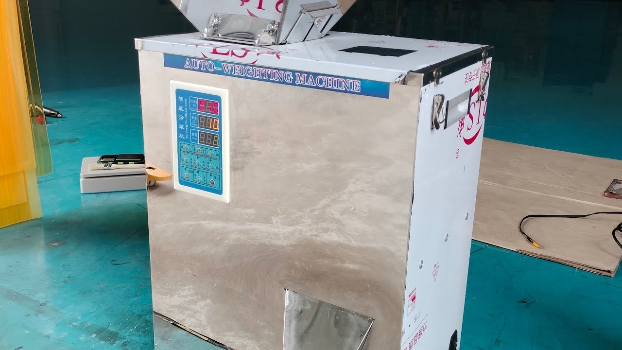 22500 เครื่องบรรจุผง เมล็ด แนวตั้ง 0.5-99 กรัม ระบบสั่นในตัว ,สแตนเลส 220v /180w F-100