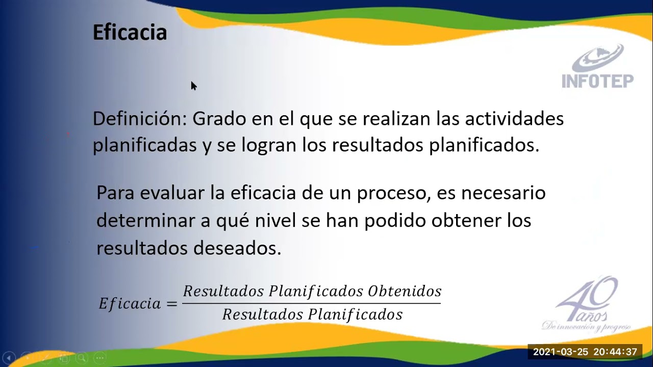 Ejemplo Cálculo Indicadores Eficiencia, Eficacia, Productividad E Impacto