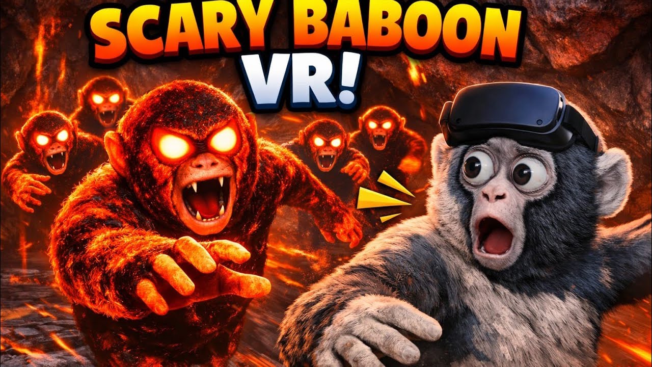 Playing infection on vr...                                        (Scary baboon)