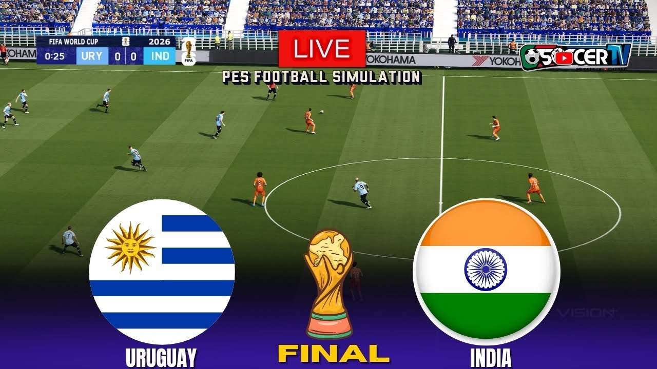 India vs. Uruguay - FIFA World Cup 2026 USA Final with Valverde and Chetri | PES 21 PC Simulation