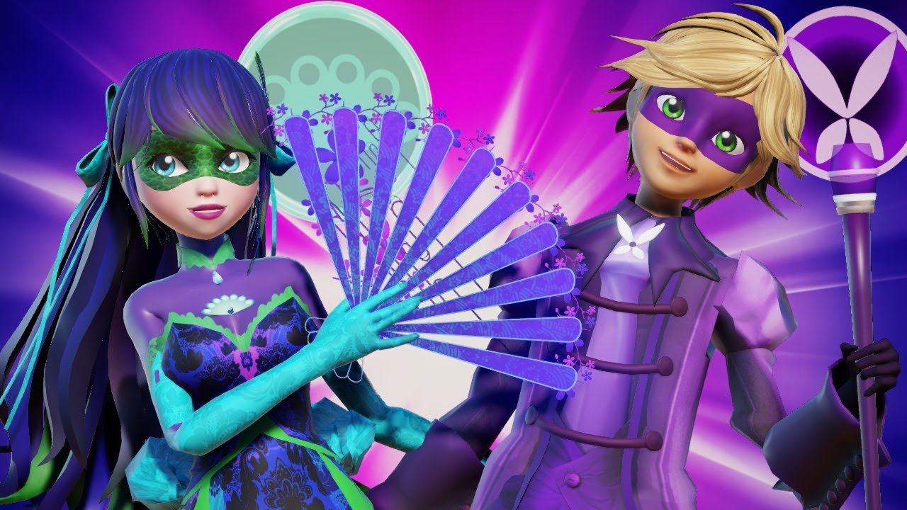 Леди Баг и Супер-Кот | Adrien & Marinette with Moth & Peacock miraculous