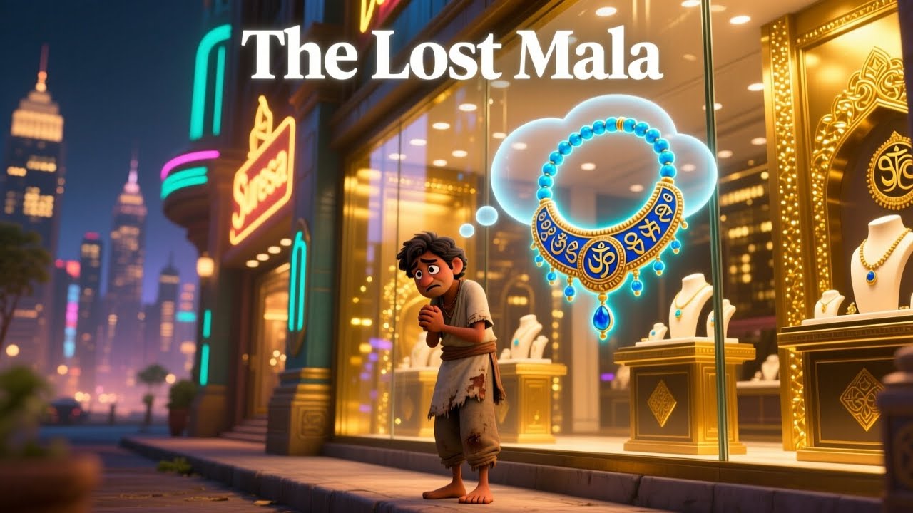 Poor Man Finds a Magical Necklace | Moral story | animated story 