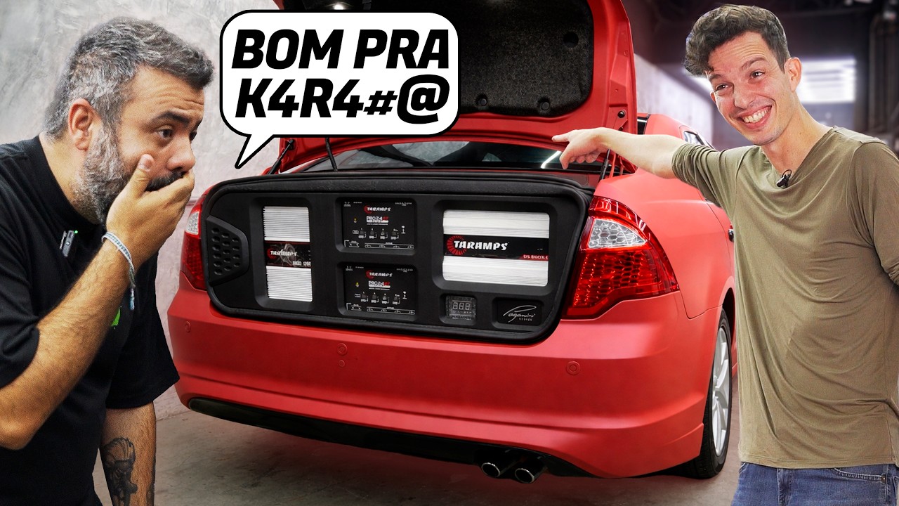 IGOR FICOU EM CHOQUE COM O NOVO SOM DO FORD FUSION SABOOR VERMELHO!