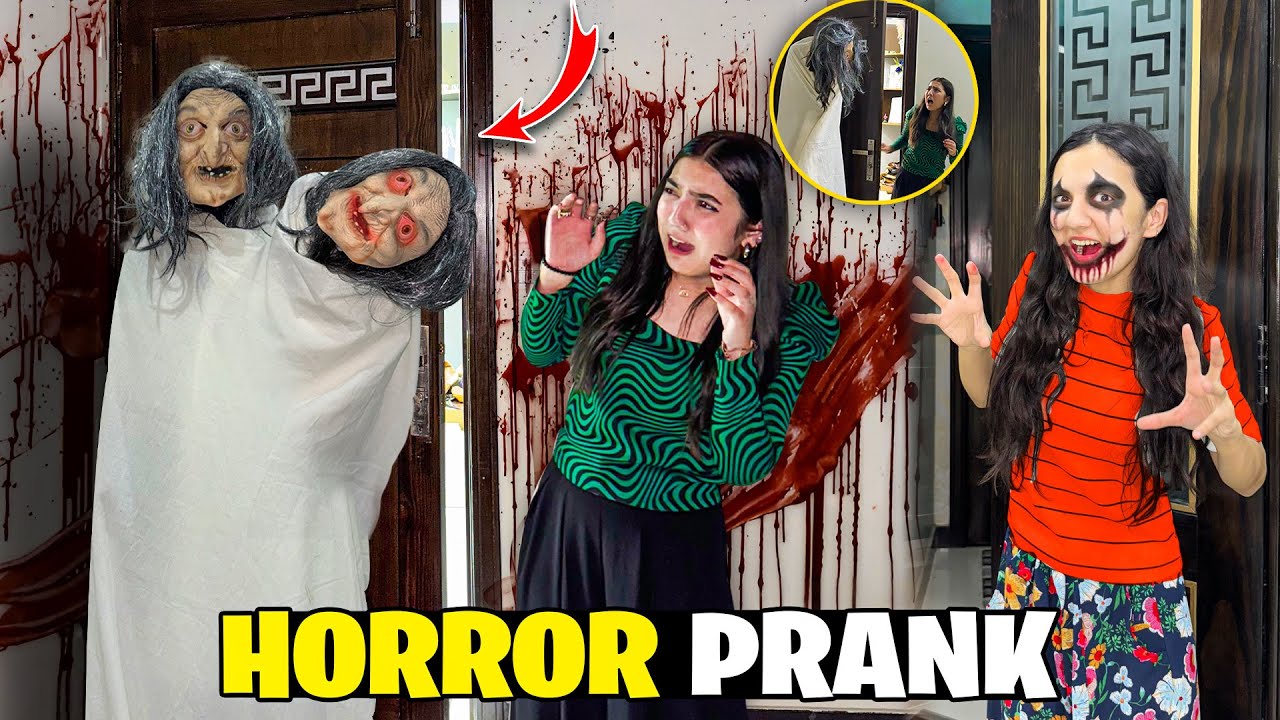 Scary Horror Prank With Zainab in Rain 😱👻| Zainab Dr Say Roney Lg Gai 🤣| Sistrology 