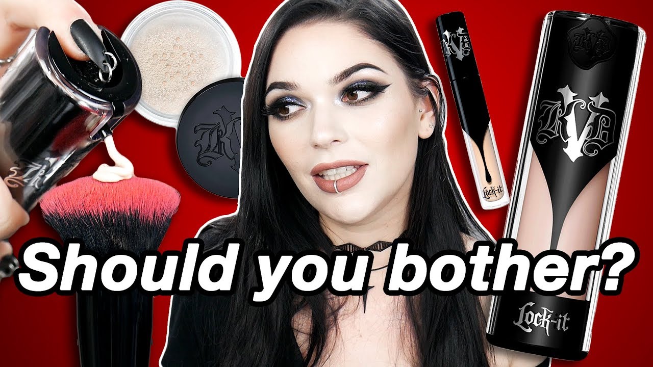 KAT VON D's Lock-It Foundation, Concealer & Powder..