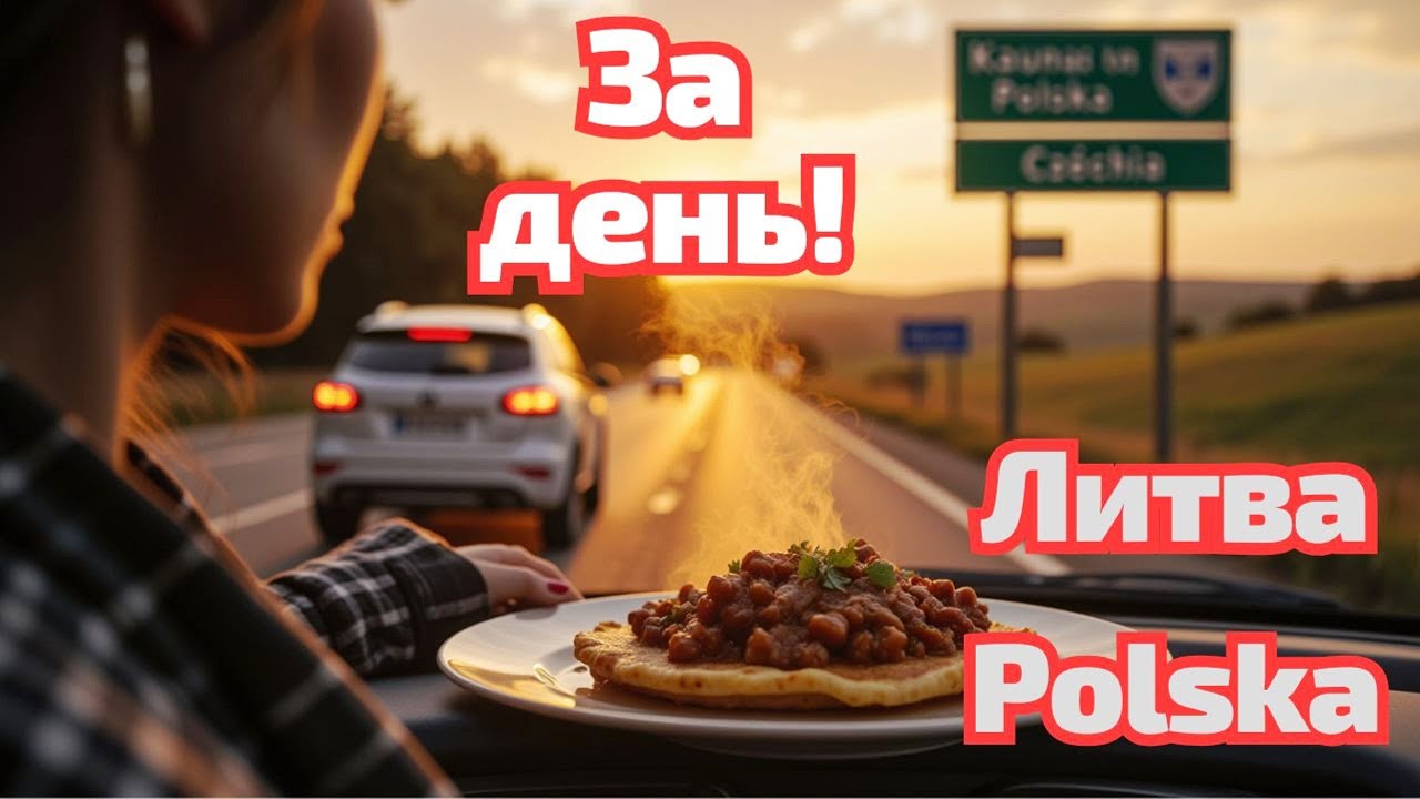 Из Kaunas в Чехию за один день — блюдо и дорога через Польшу #polska