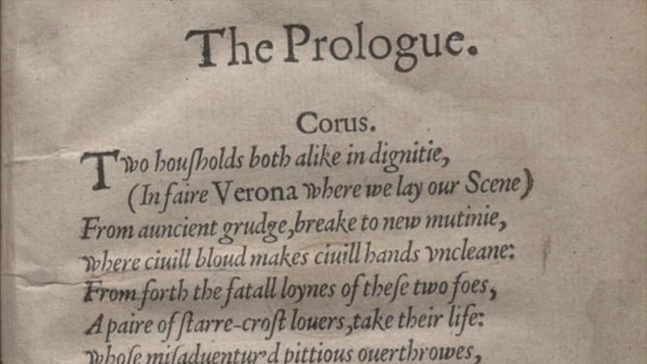 Prologue of Romeo and Juliet in Elizabethan Pronunciation