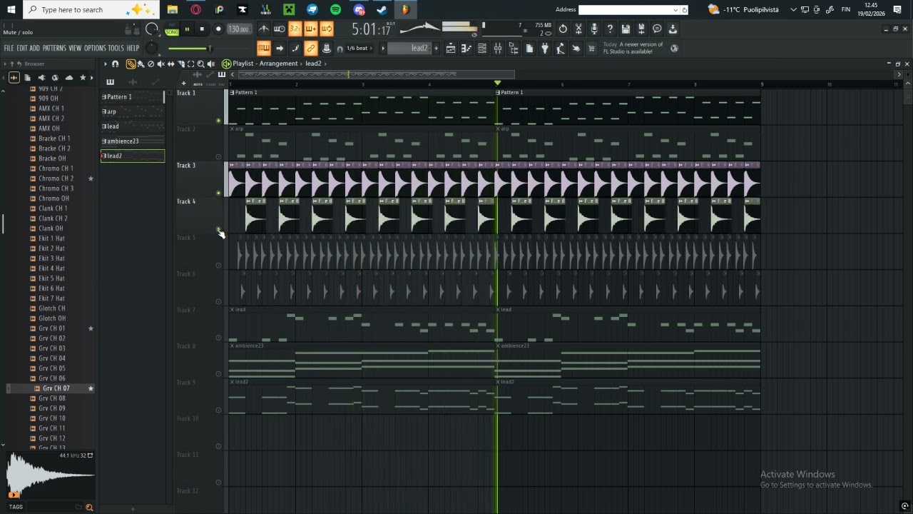 L'amour toujours synthesizer version