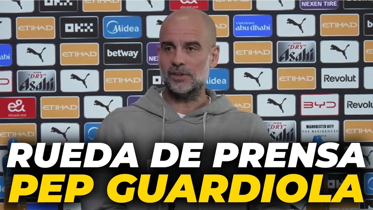 GUARDIOLA CONTESTA en rueda de presa sobre SI CREE en LA REMONTADA al REAL MADRID | M.CITY - MADRID