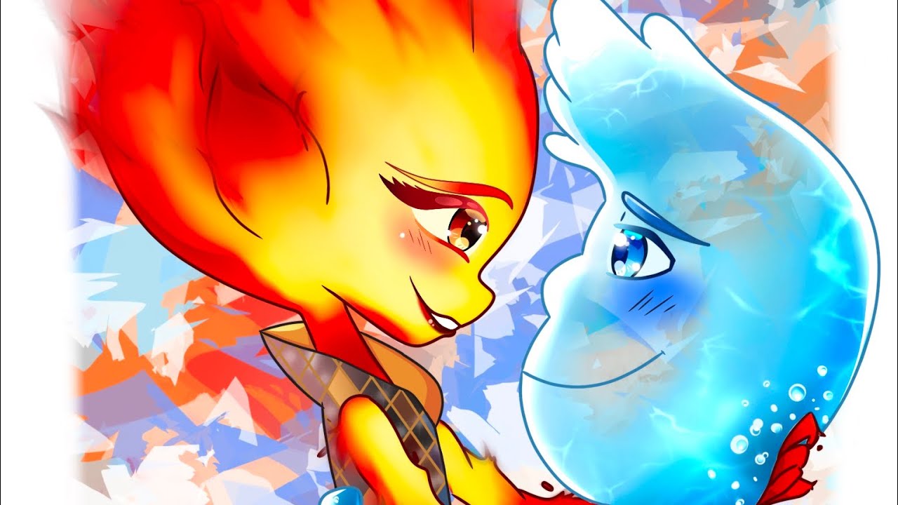 Pixar Elemental Wade x Ember # speedpaint.