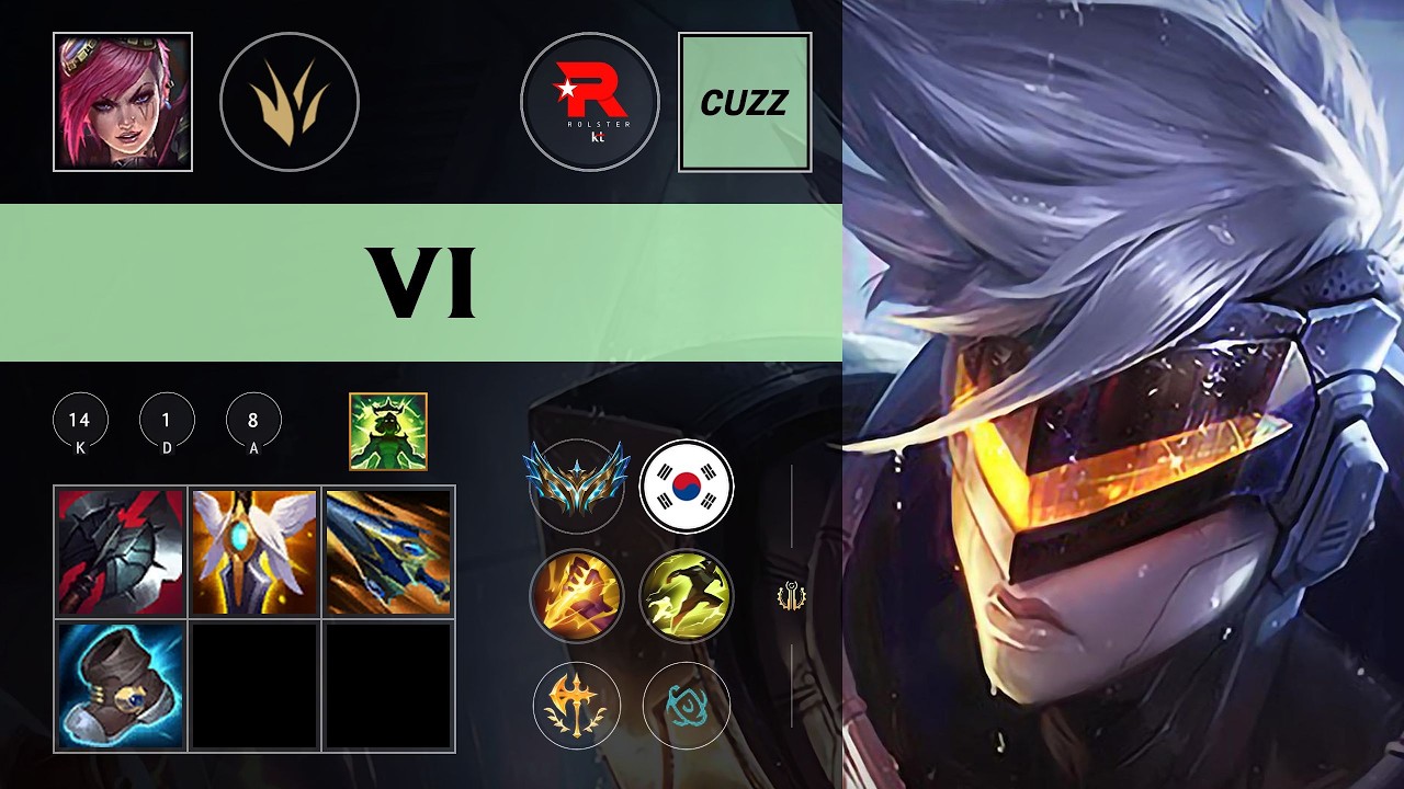 (KT Cuzz) Vi Jungle vs Lee Sin (SSG Tianzhen) - KR Challenger Patch 26.10