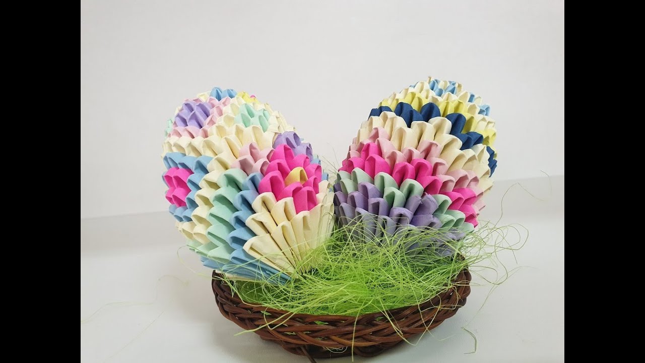 Wielkanocne Pisanki  - origami modułowe