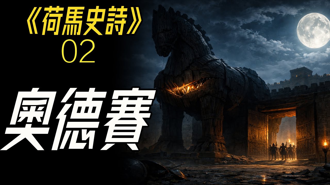 荷馬史詩入門（下集｜奧德賽）：王以乞丐之身歸來！  #荷馬史詩 #奧德賽 #奧德修斯 #回家之路 #深海般的藍 #漂泊與歸途 #伊塔卡 #佩涅洛佩 #特勒馬科斯 #雅典娜 #波塞頓 #木馬計