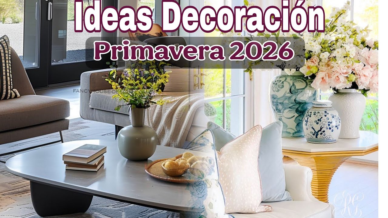 DECORACI&Oacute;N MODERNA: Ideas de Decoraci&oacute;n para Primavera 2026 / Agrega Flores a Tus Jarrones💐