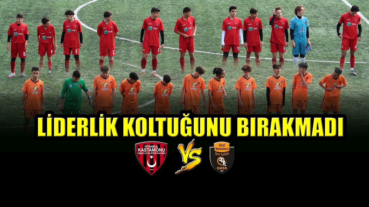 LİDERLİK KOLTUĞUNU BIRAKMADI İST KASTAMONU - GAZİMAHALLESİ U16