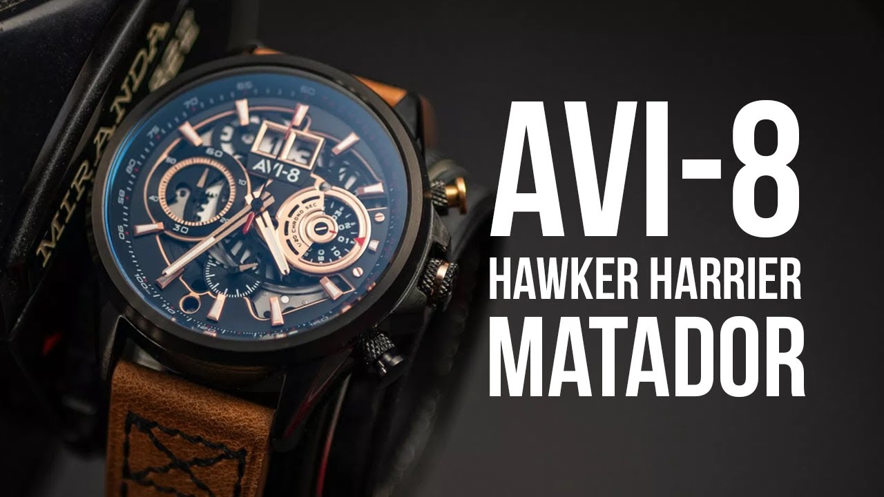 AVI-8 HAWKER HARRIER MATADOR - une montre au cadran hors du commun, colorée et de qualité !