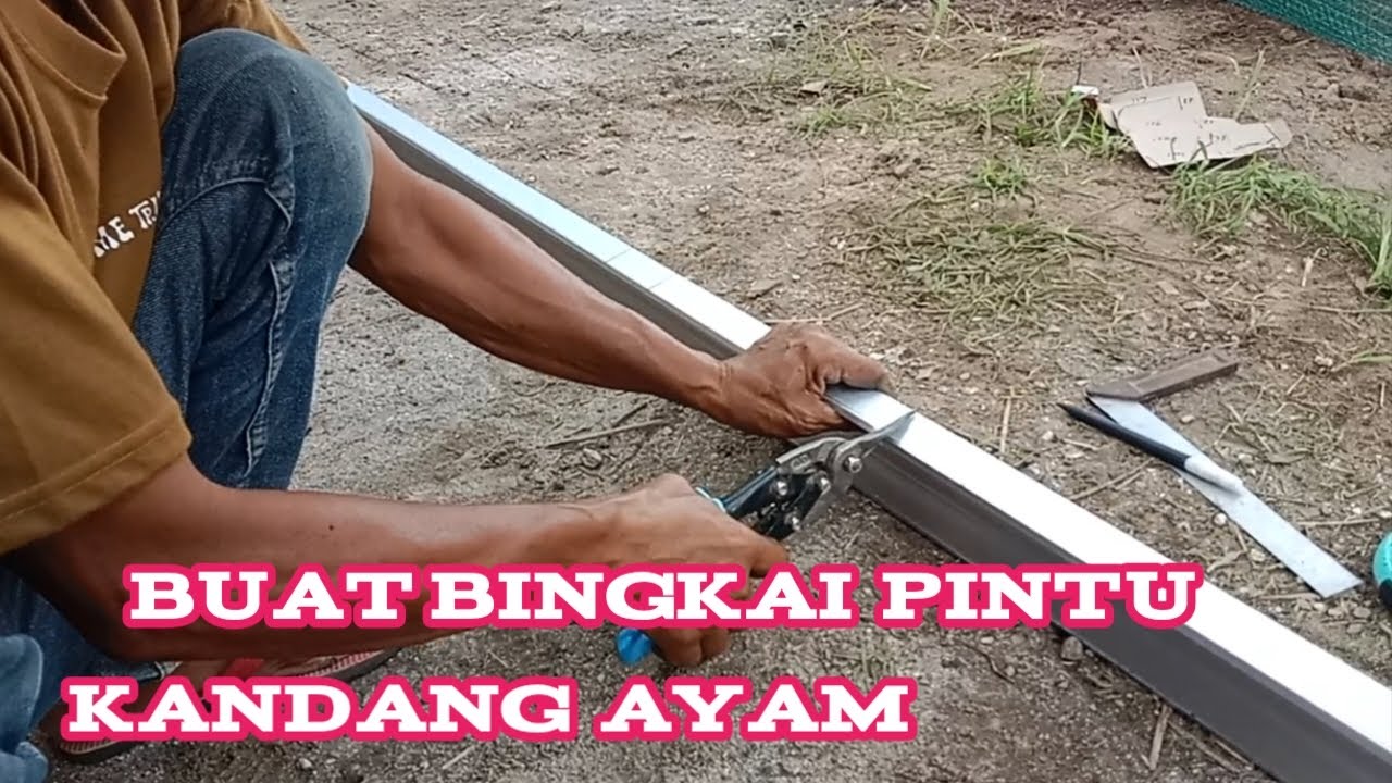 buat pintu kandang ayam dari baja ringan