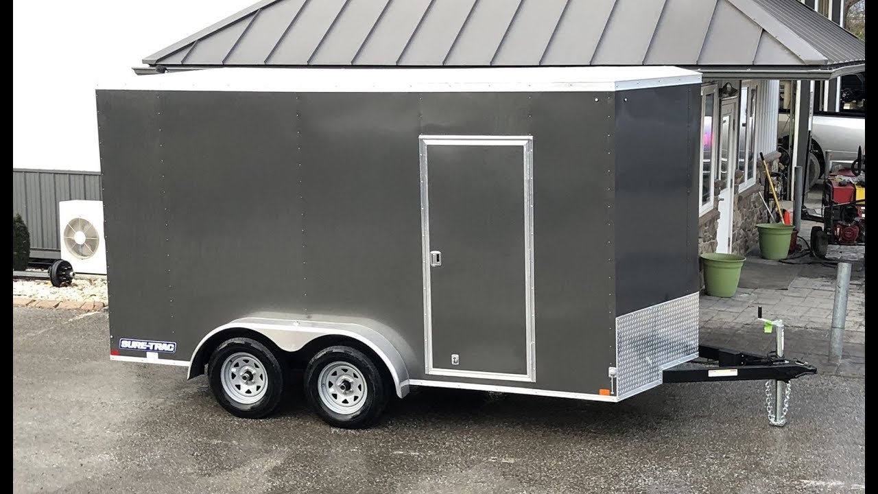 Sure Trac 7x14' Enclosed Cargo Trailer UTV Package 7000# GVW STWML8414TA-UTV