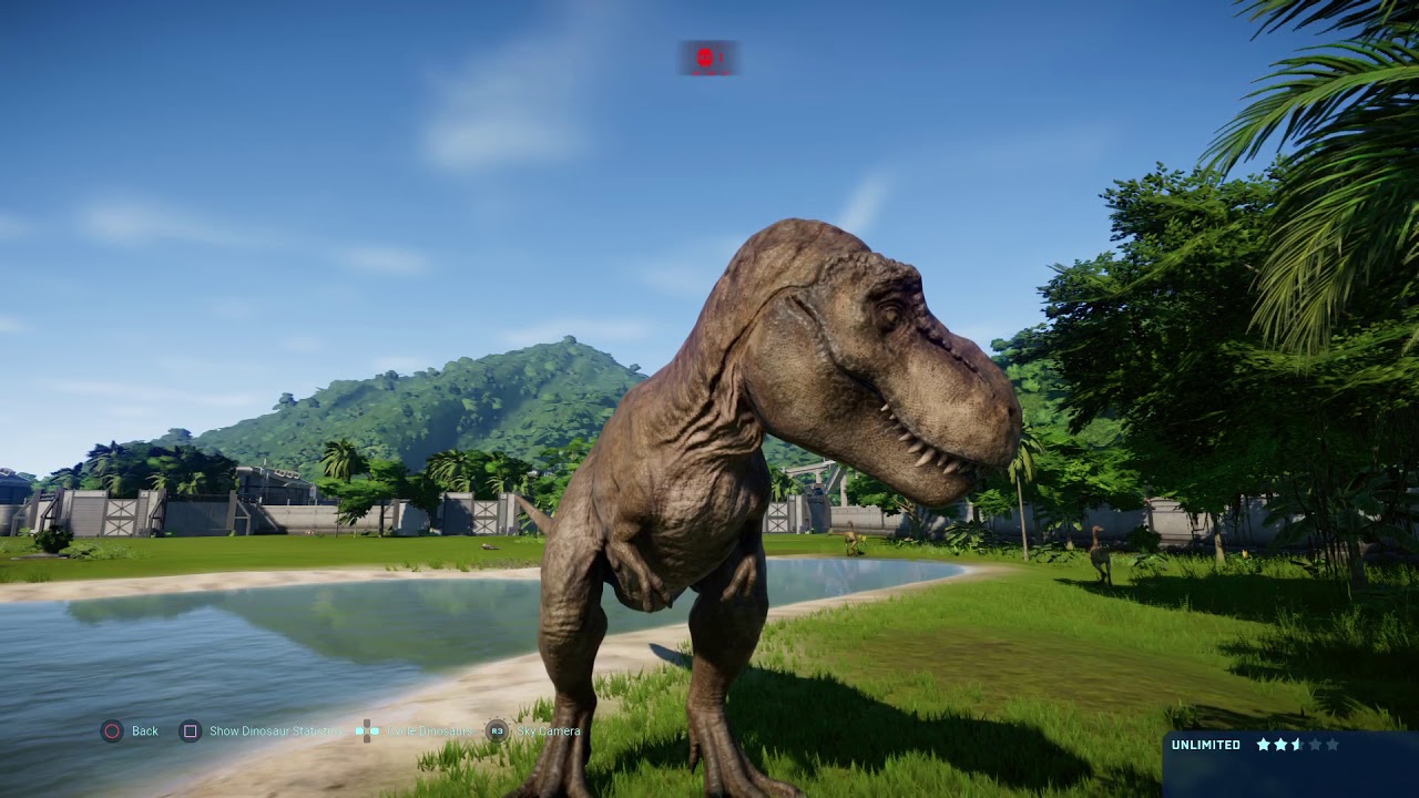 Jurassic World Evolution: Tyrannosaurus Rex vs Gallimimus herd