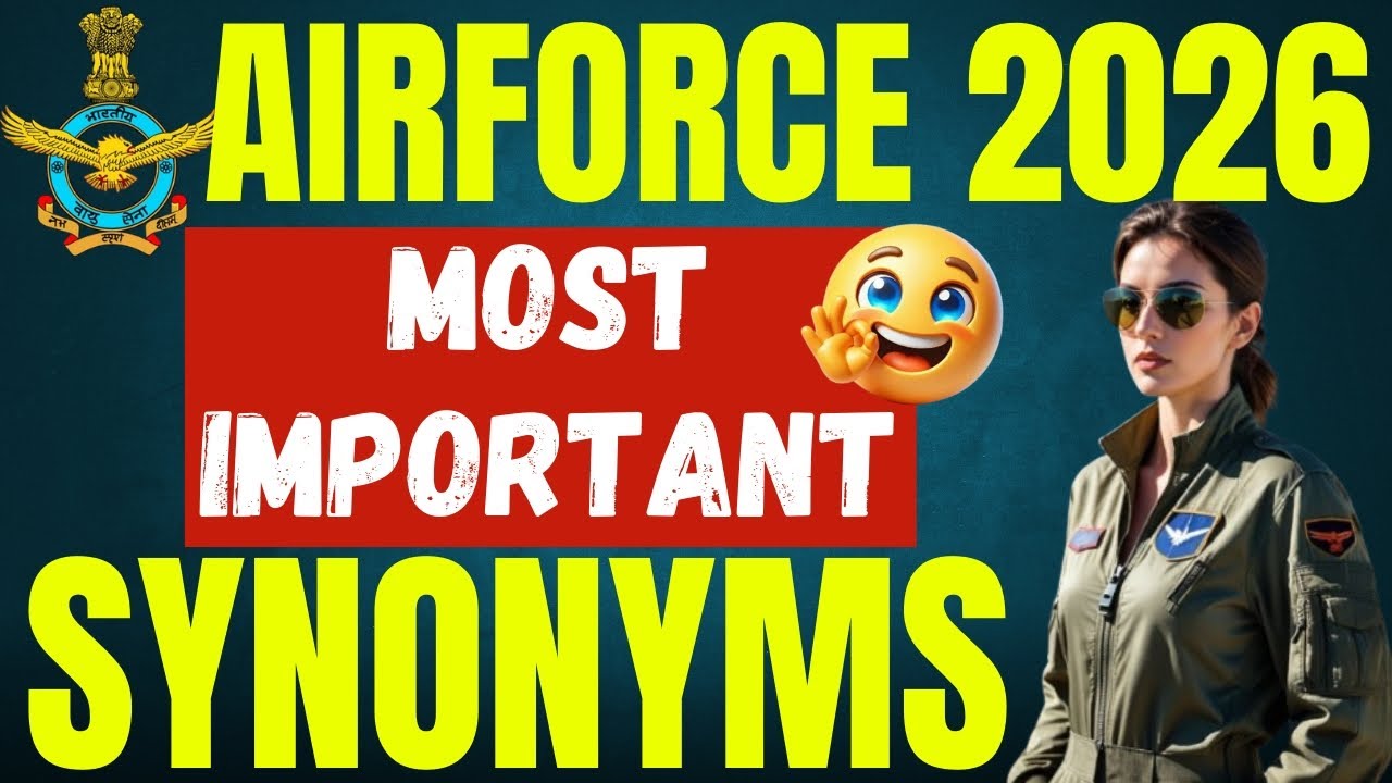 Airforce -2026 | Most Important Synonyms | Previous year vocabulary | लाला रटा देंगे🔥😱#airforce
