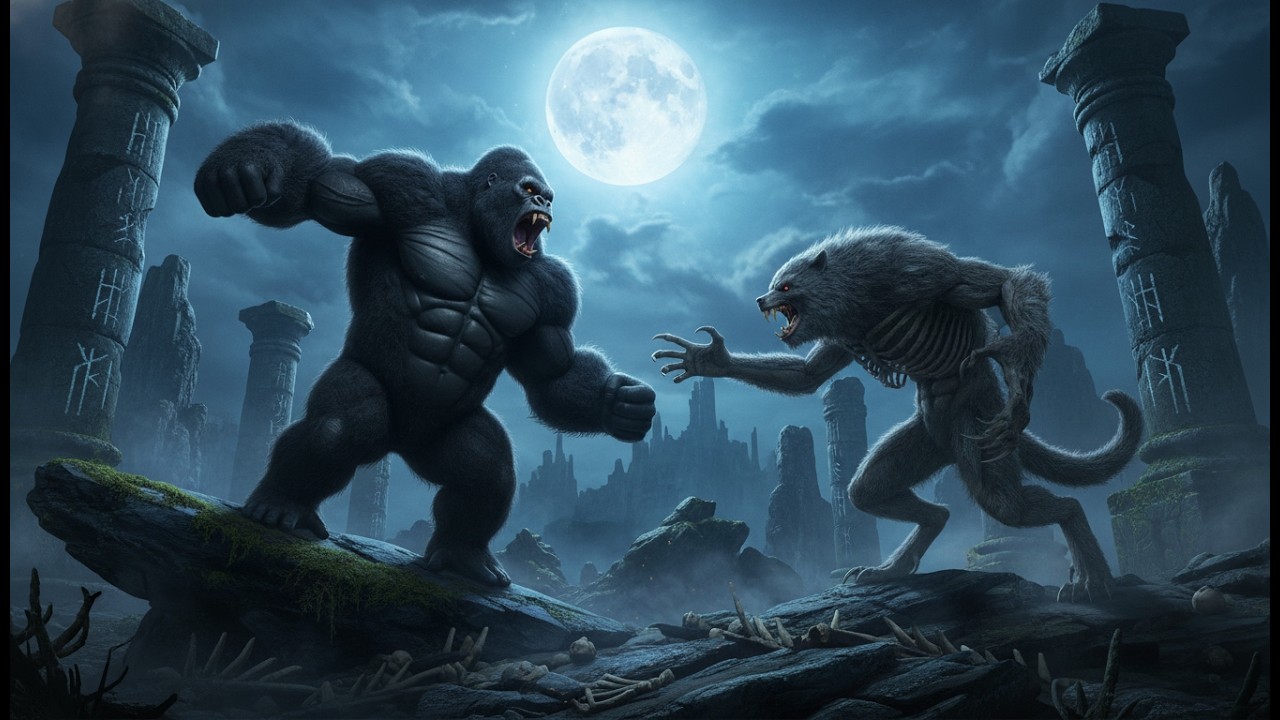 Best EPIC BATTLE: Kong fights the Wolf Lord under the moonlight (EP. 5)