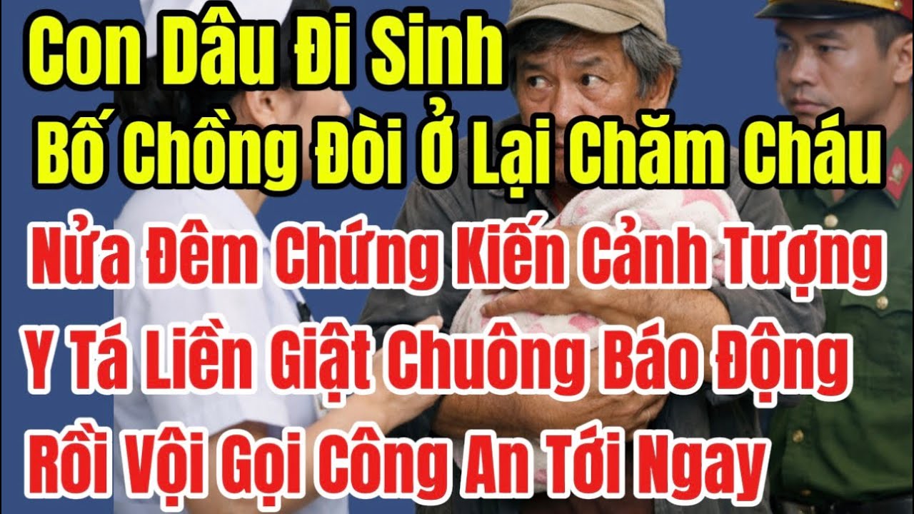 Con Dâu Đi Sinh,Bố Ck Đòi Ở Lại Chăm Cháu.Nửa Đêm Y Tá Thấy Cảnh Tượng Liền Bật Báo Động Gọi Công An