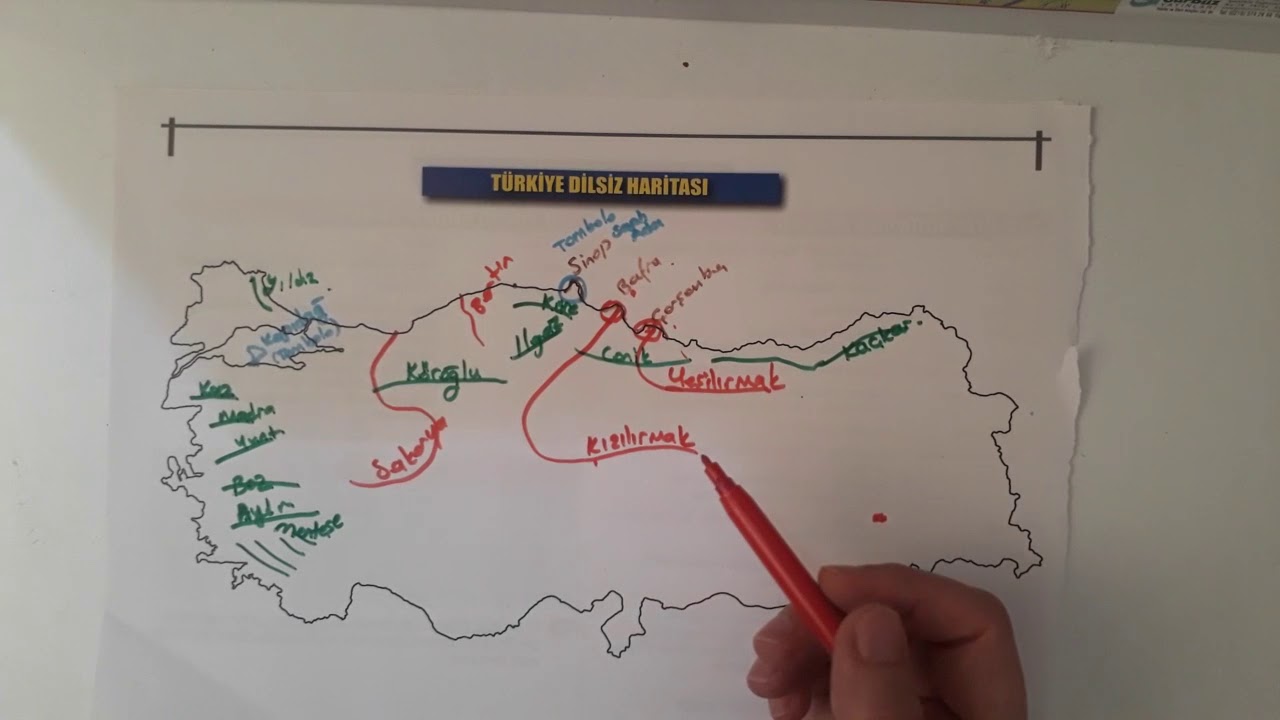 TÜRKIYE HARİTASI ÇALIŞMASI-1 (TYT-AYT-KPSS)