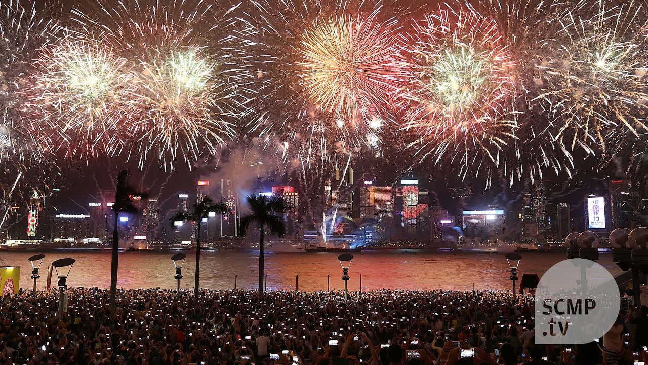 Victoria Harbour lights up with largest and most expensive fireworks display since 1997